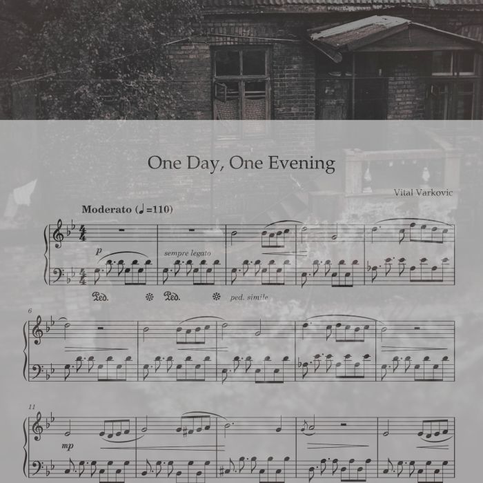 One Day, One Evening – Piano Sheet Music (PDF Download)