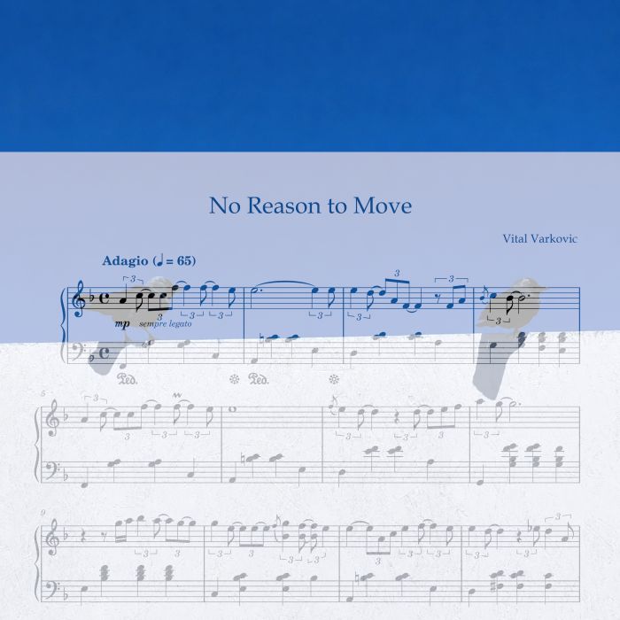 No Reason to Move – Piano Sheet Music (PDF) by Vital Varkovic
