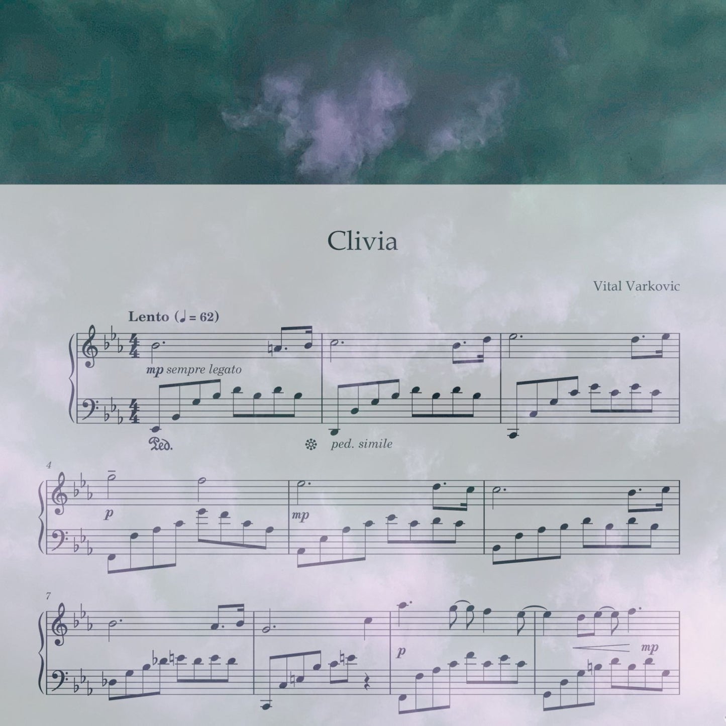 Clivia - Piano Sheet Music (PDF) by Vital Varkovic